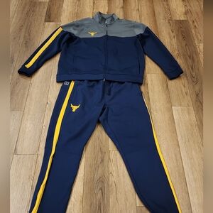 Under Armour Project Rock Track Jacket (size xl) & Pants (size large)